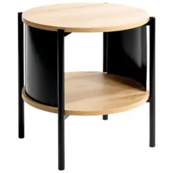 Beistelltisch in Metall, Holzwerkstoff 40/40/44 cm