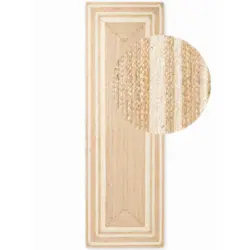 L&auml;ufer 70/200 cm Jutta Wei&szlig;, Goldbraun