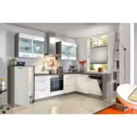 XXXLutz Lauterach - Ihr M&ouml;belhaus bei Bregenz K&uuml;chenleerblock 305/185 cm in Wei&szlig;, Eiche grau