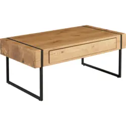 Couchtisch in Holz, Metall, Holzwerkstoff 110/59,4/45 cm