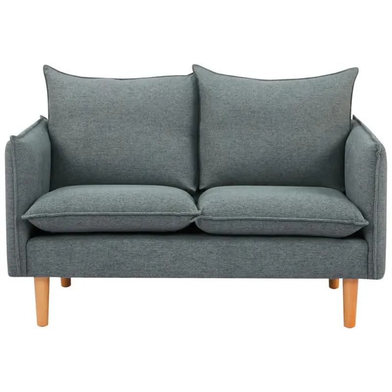 2-Sitzer-Sofa in Webstoff Dunkelgrau