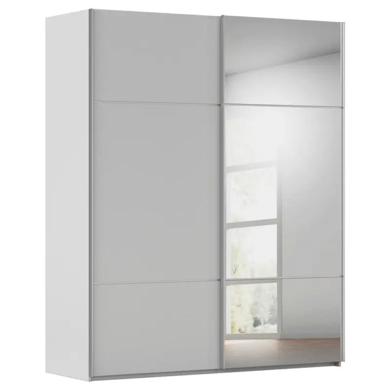 Schwebet&uuml;renschrank in Grau