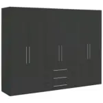 XXXLutz Lauterach - Ihr M&ouml;belhaus bei Bregenz Dreht&uuml;renschrank in Anthrazit, Anthrazit Hochglanz