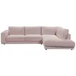 XXXLutz Lauterach - Ihr M&ouml;belhaus bei Bregenz Ecksofa in Cord Rosa 325/224 cm