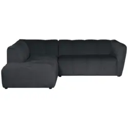 Ecksofa Livoli in Chenille Grau 218/230 cm