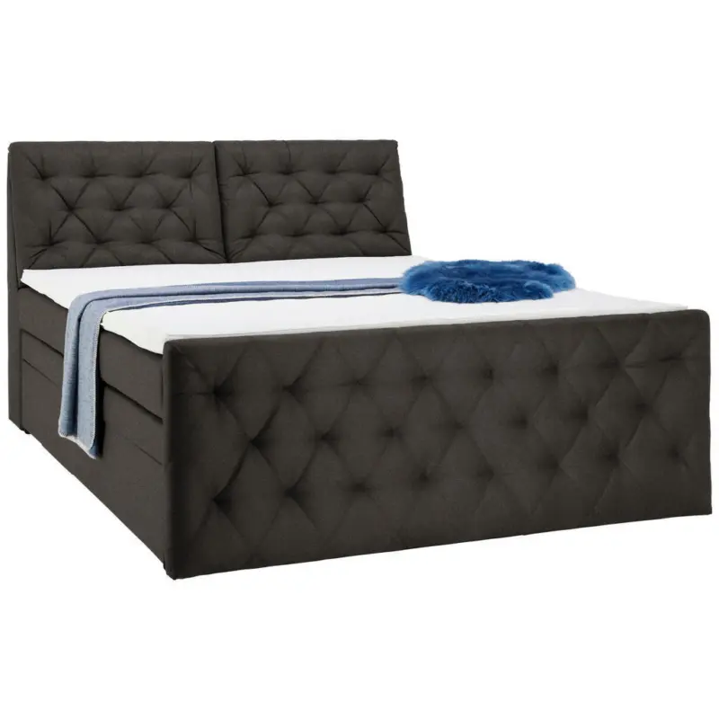 Boxspringbett 180/200 cm in Dunkelbraun