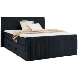 Boxspringbett 180/200 cm in Schwarz