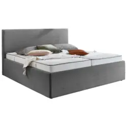 Polsterbett Bettkasten Grau 160/200 cm