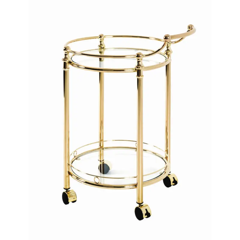 Servierwagen in Messingfarben