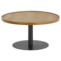 Couchtisch in Holz, Metall, Holzwerkstoff 80/80/40 cm