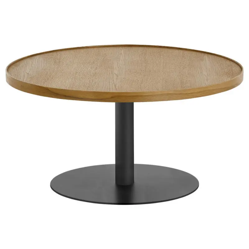 Couchtisch in Holz, Metall, Holzwerkstoff 80/80/40 cm