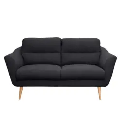 2-Sitzer-Sofa Tromso in Webstoff Anthrazit Skandinavisch, Modern, Landhaus