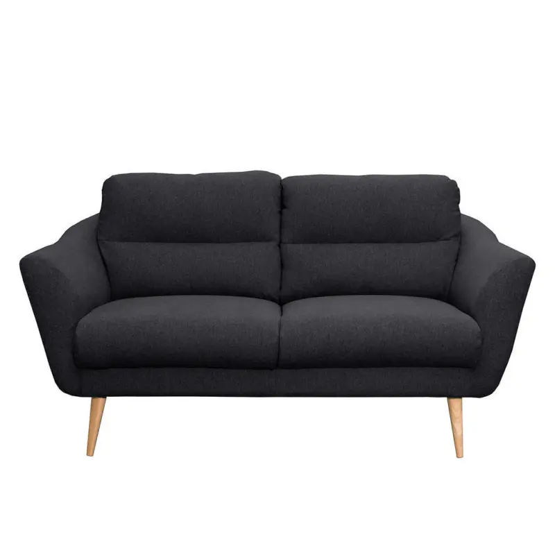 2-Sitzer-Sofa Tromso in Webstoff Anthrazit Skandinavisch, Modern, Landhaus