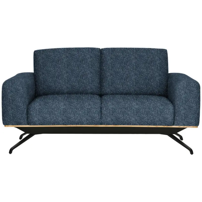 2-Sitzer-Sofa in Struktur Blau