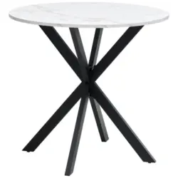 Esstisch in Metall, Holzwerkstoff 80/80/75 cm