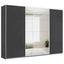 Schwebet&uuml;renschrank in Grau