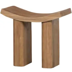 Hocker in Holz Naturfarben