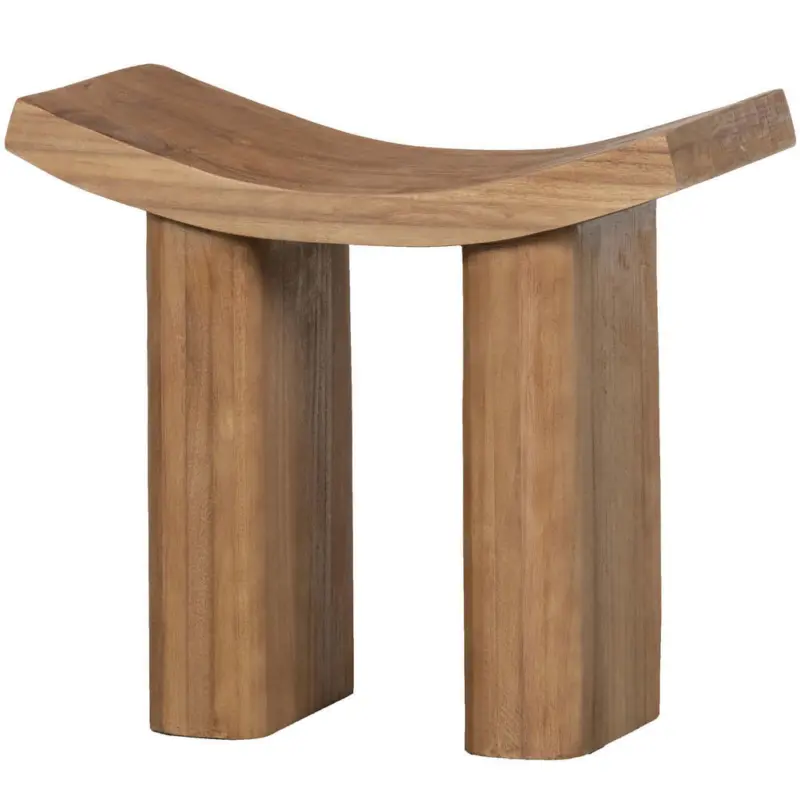 Hocker in Holz Naturfarben