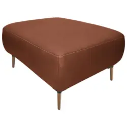 Hocker in Leder Cognac