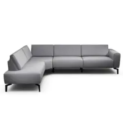 Ecksofa Cosy in Chenille Anthrazit 213/296 cm