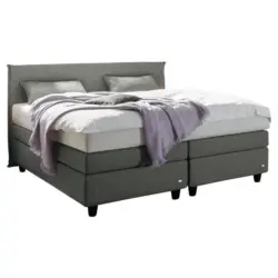 Boxspringbett 160/200 cm in Grau