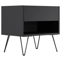 Nachttisch 51,2/50/35,6 cm in Graphitfarben