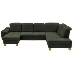 Wohnlandschaft in Mikrofaser Gr&uuml;n