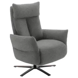 Fernsehsessel in Chenille Grau