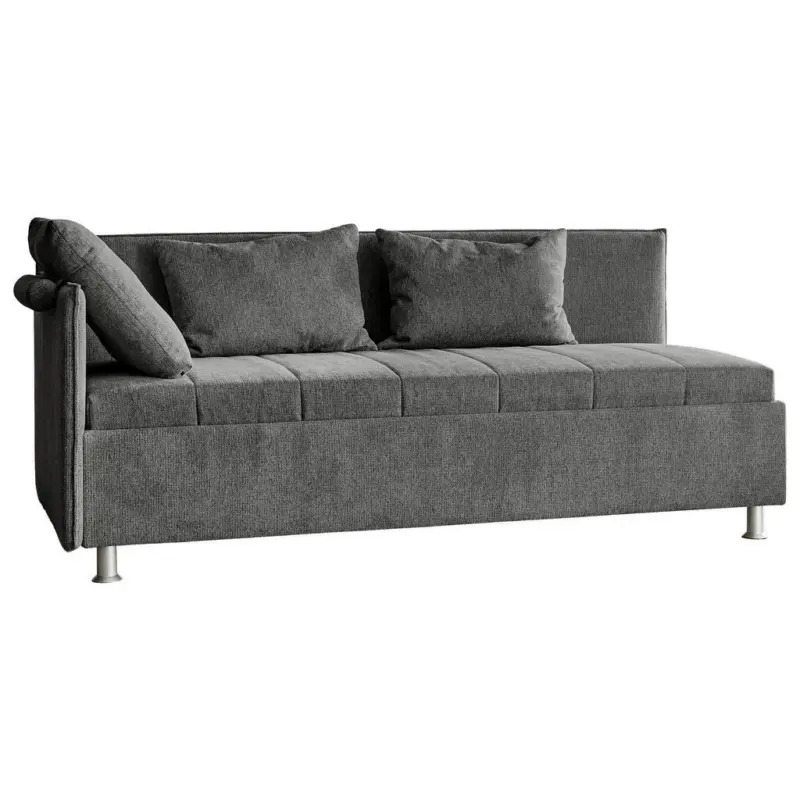 Polsterliege in Flachgewebe Anthrazit