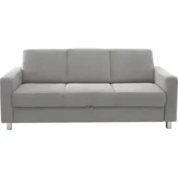 3-Sitzer-Sofa in Flachgewebe Hellgrau