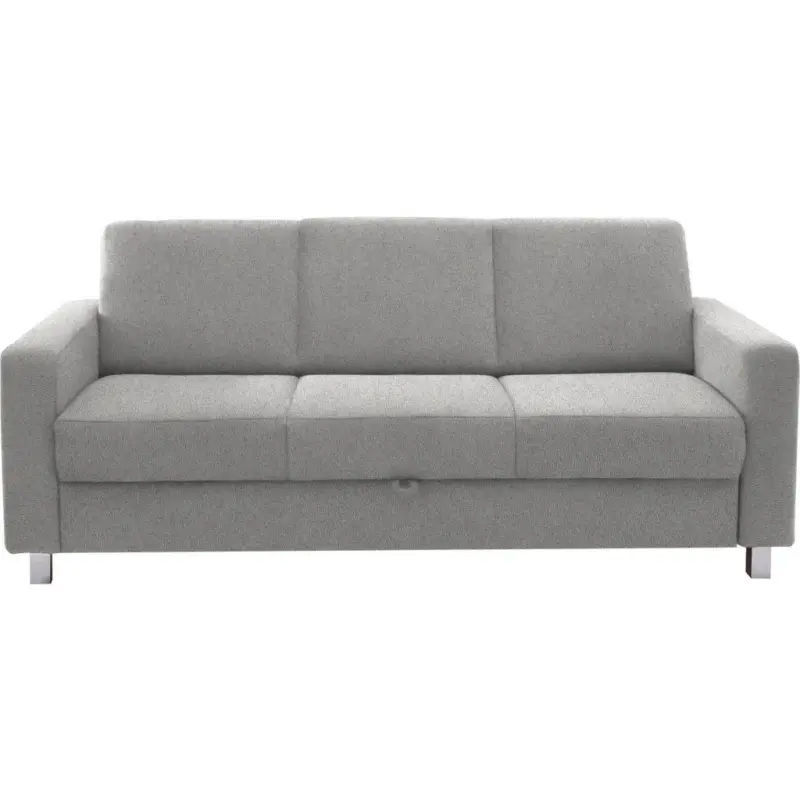 3-Sitzer-Sofa in Flachgewebe Hellgrau