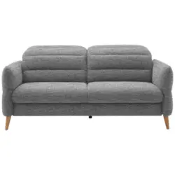 2-Sitzer-Sofa in Webstoff Grau