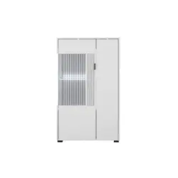 Vitrine in Schwarz, Wei&szlig;