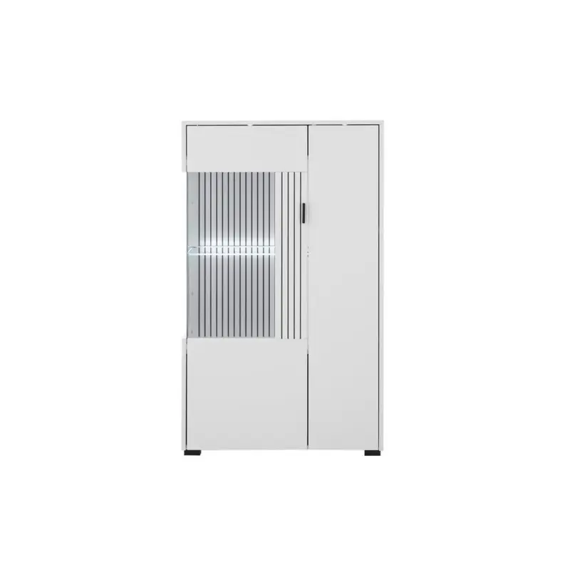 Vitrine in Schwarz, Wei&szlig;