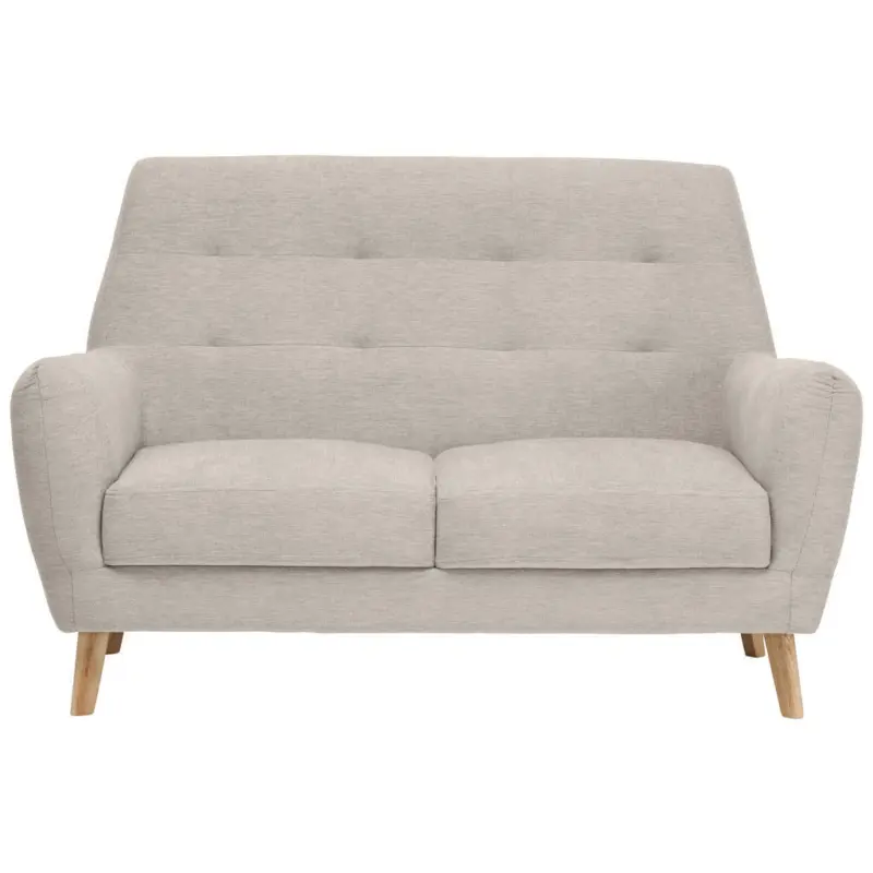 2-Sitzer-Sofa in Webstoff Beige