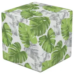 Sitzw&uuml;rfel in Gr&uuml;n, Wei&szlig; Textil Gr&uuml;n, Wei&szlig;