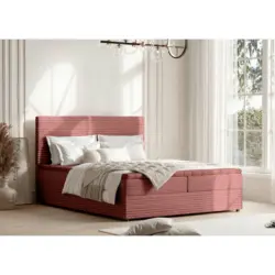 Boxbett 140/200 cm in Altrosa