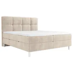 Boxbett 140/200 cm in Taupe