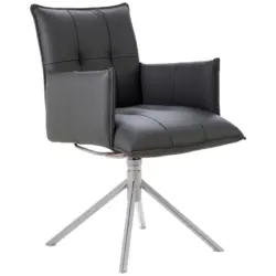 Armlehnstuhl Lederauswahl, Stoffauswahl, Sitzfl&auml;che 360&deg; drehbar Echtleder