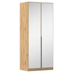 Dreht&uuml;renschrank in Dunkelgrau, Eiche Artisan