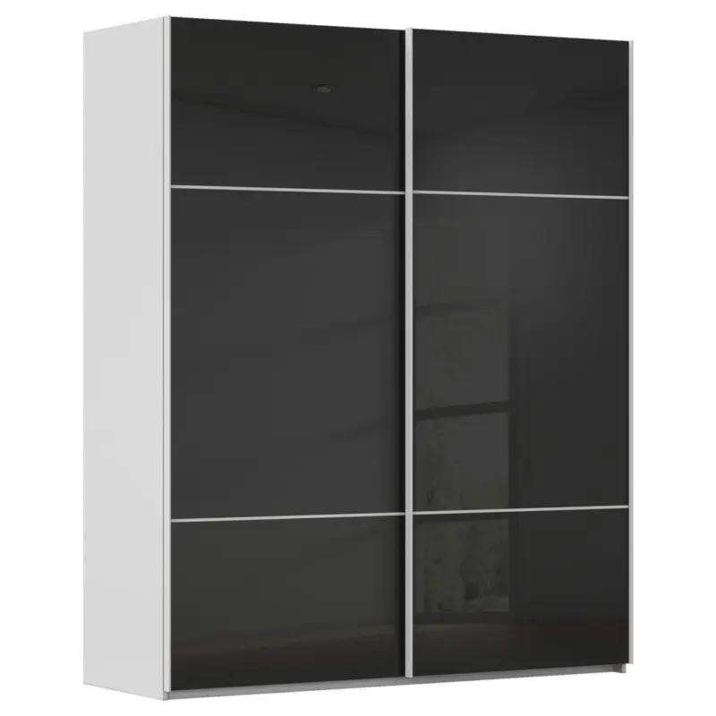 Schwebet&uuml;renschrank in Grau, Schwarz