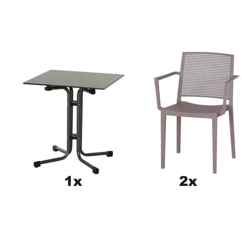 Gartengarnitur 3-teilig