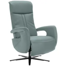 Relaxsessel in Leder Blau