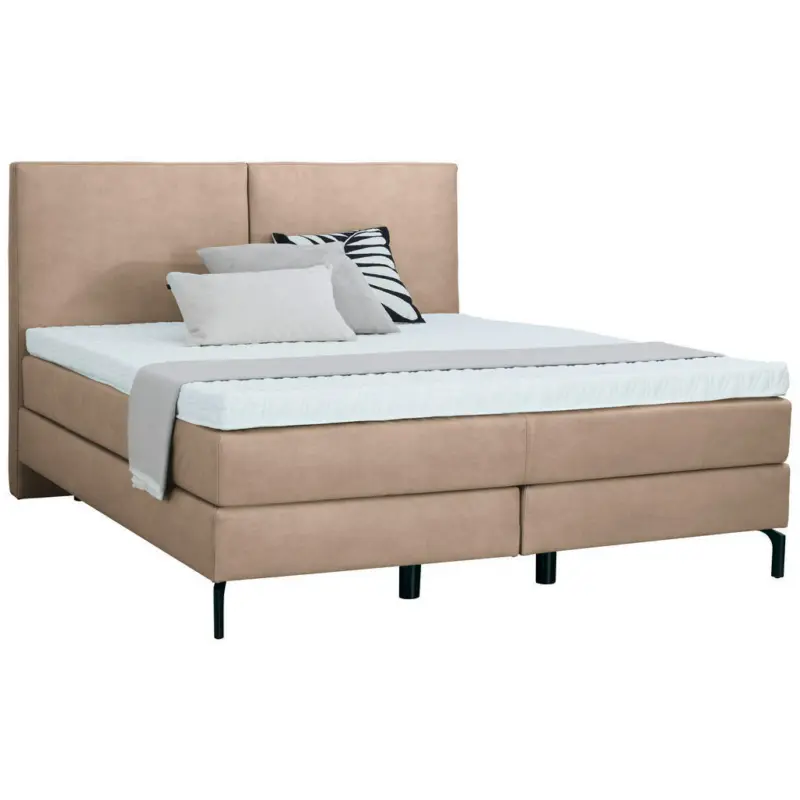 Boxspringbett 160/200 cm in Beige