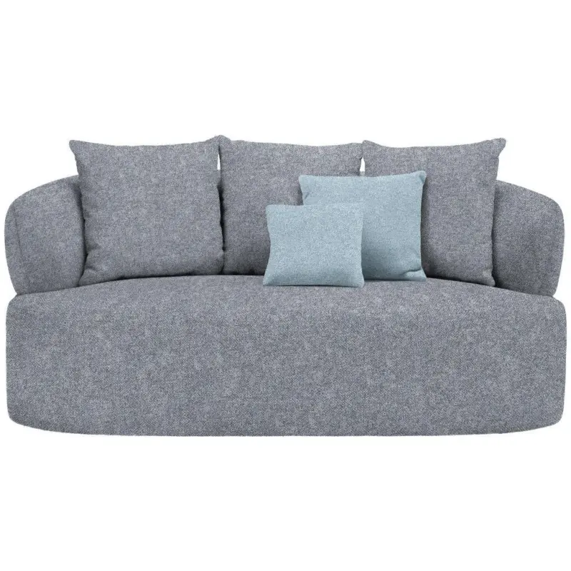 2-Sitzer-Sofa in Flachgewebe Dunkelgrau