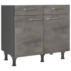 Schubkastenunterschrank 90/87/56 cm in Schieferfarben