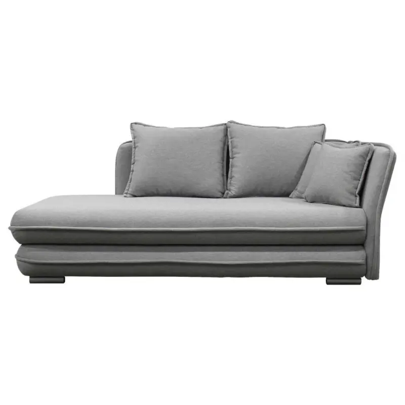 Liege in Flachgewebe Grau