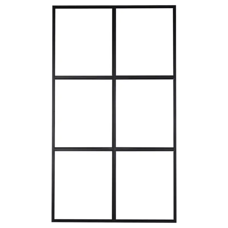 Trennwand in Schwarz