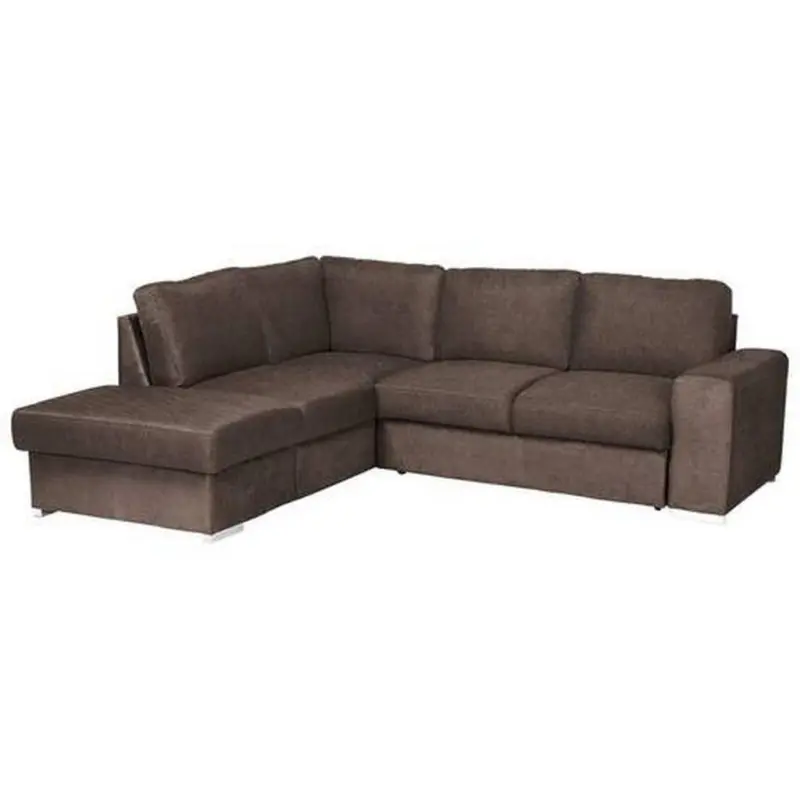 Ecksofa in Mikrofaser Taupe 213/248 cm
