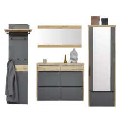 Garderobe 4-teilig in 270/200/32 cm